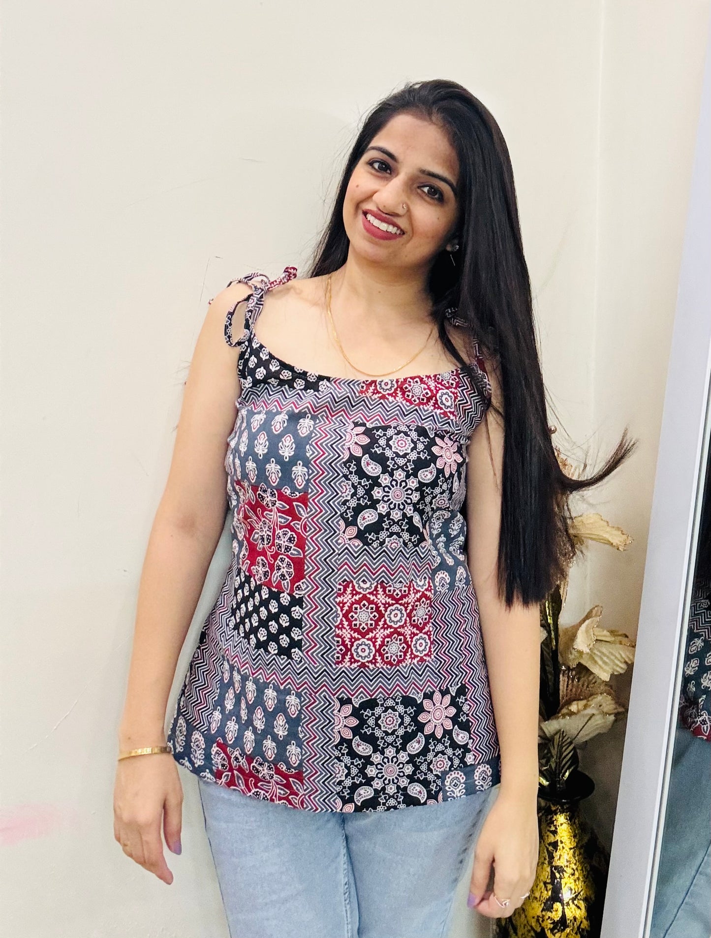 Strap Serenity Kurti Top