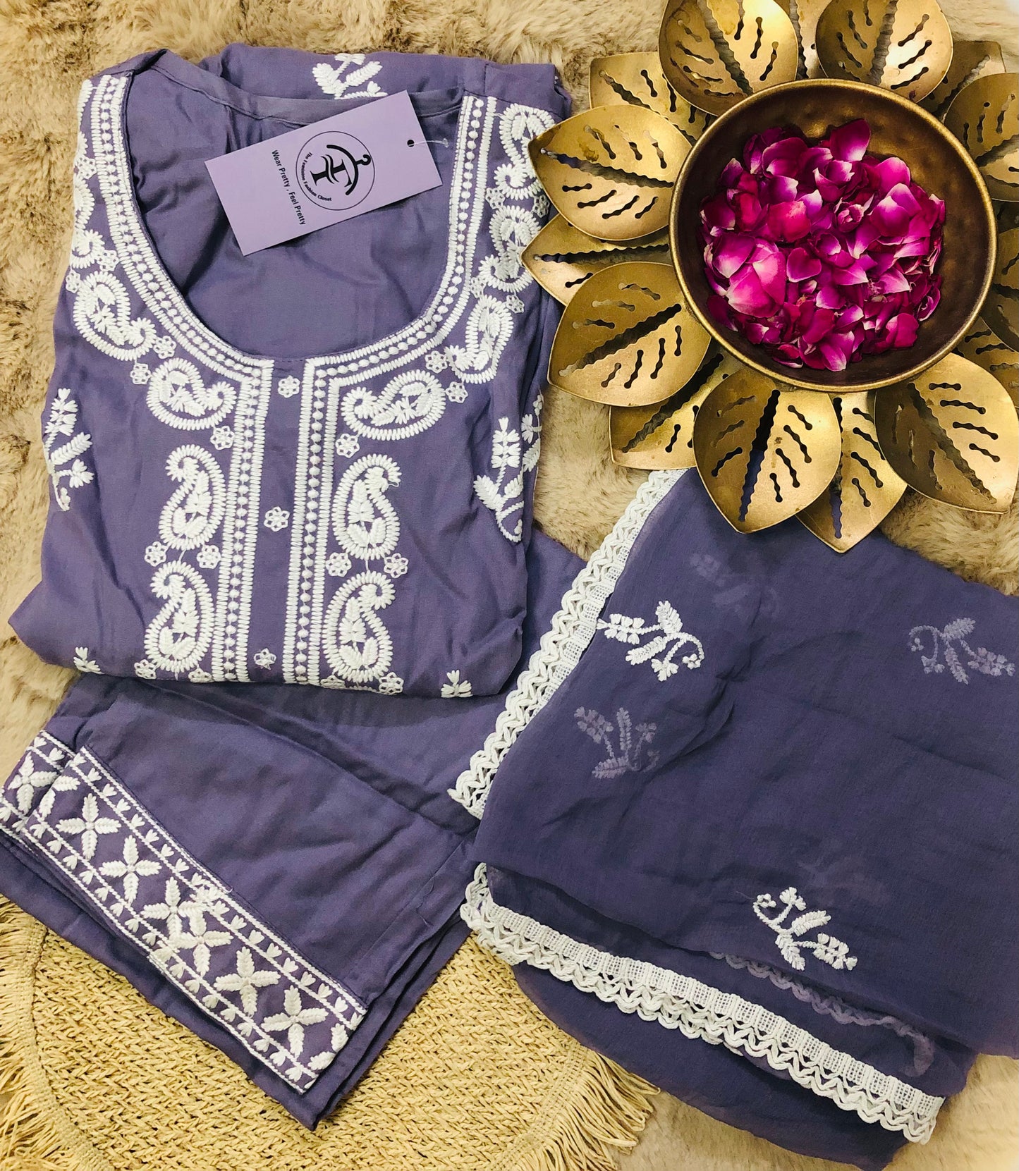 Jamuni Adda Chikankari Suit Set
