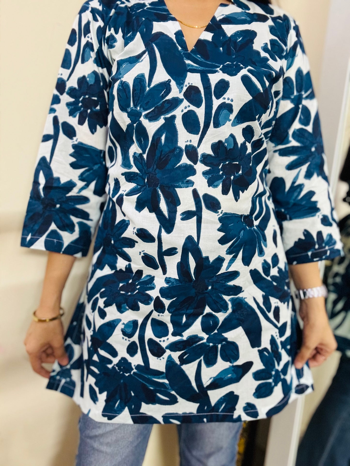 Blue Wave Kurti