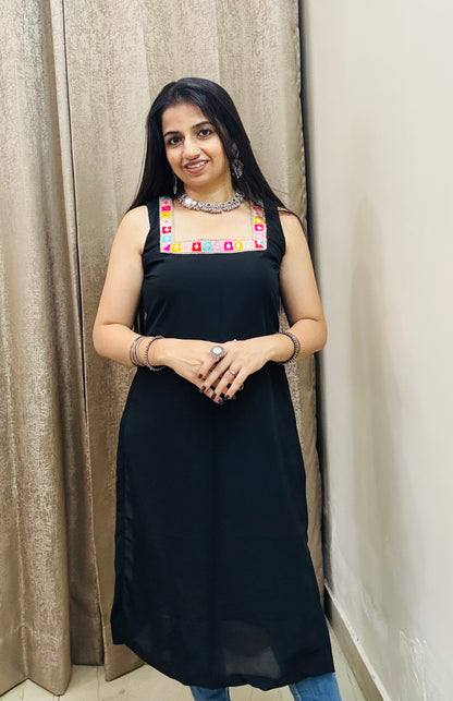 Rangrez Black Kurti