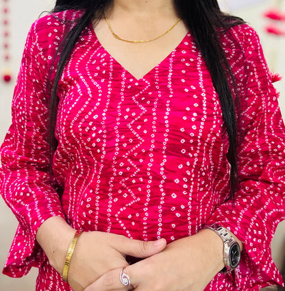 Pink Spark Kurta Set