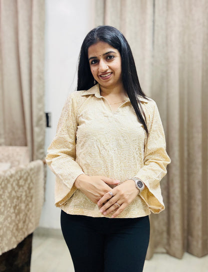 Ruhani Embroidered Kurta Top
