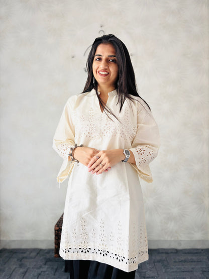 Calm Cream Kurti
