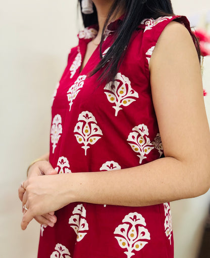 Maroon Charm Kurta Set