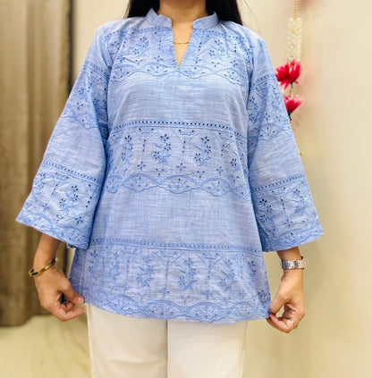 Denim Dazzle Kurti
