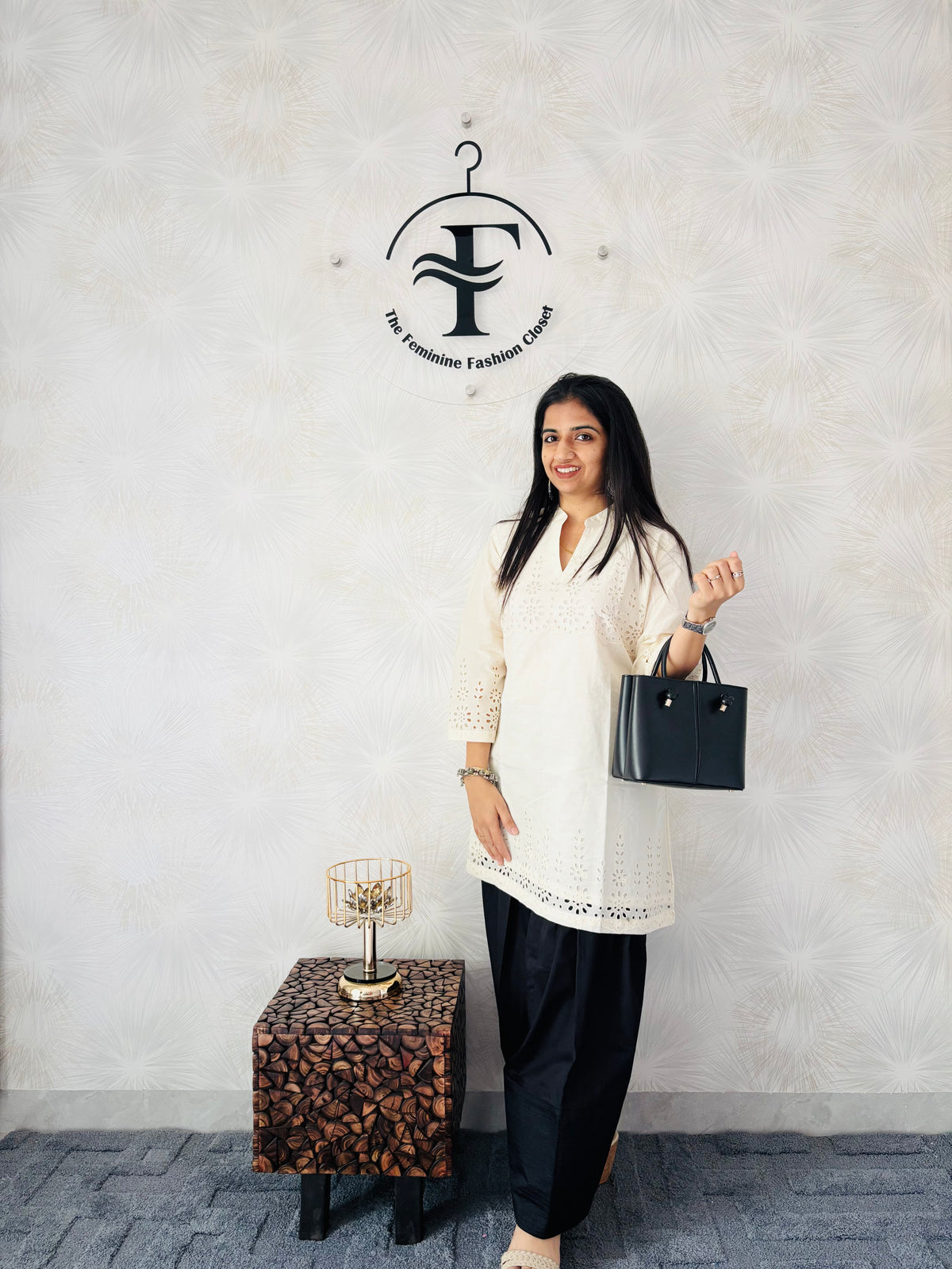 Calm Cream Kurti