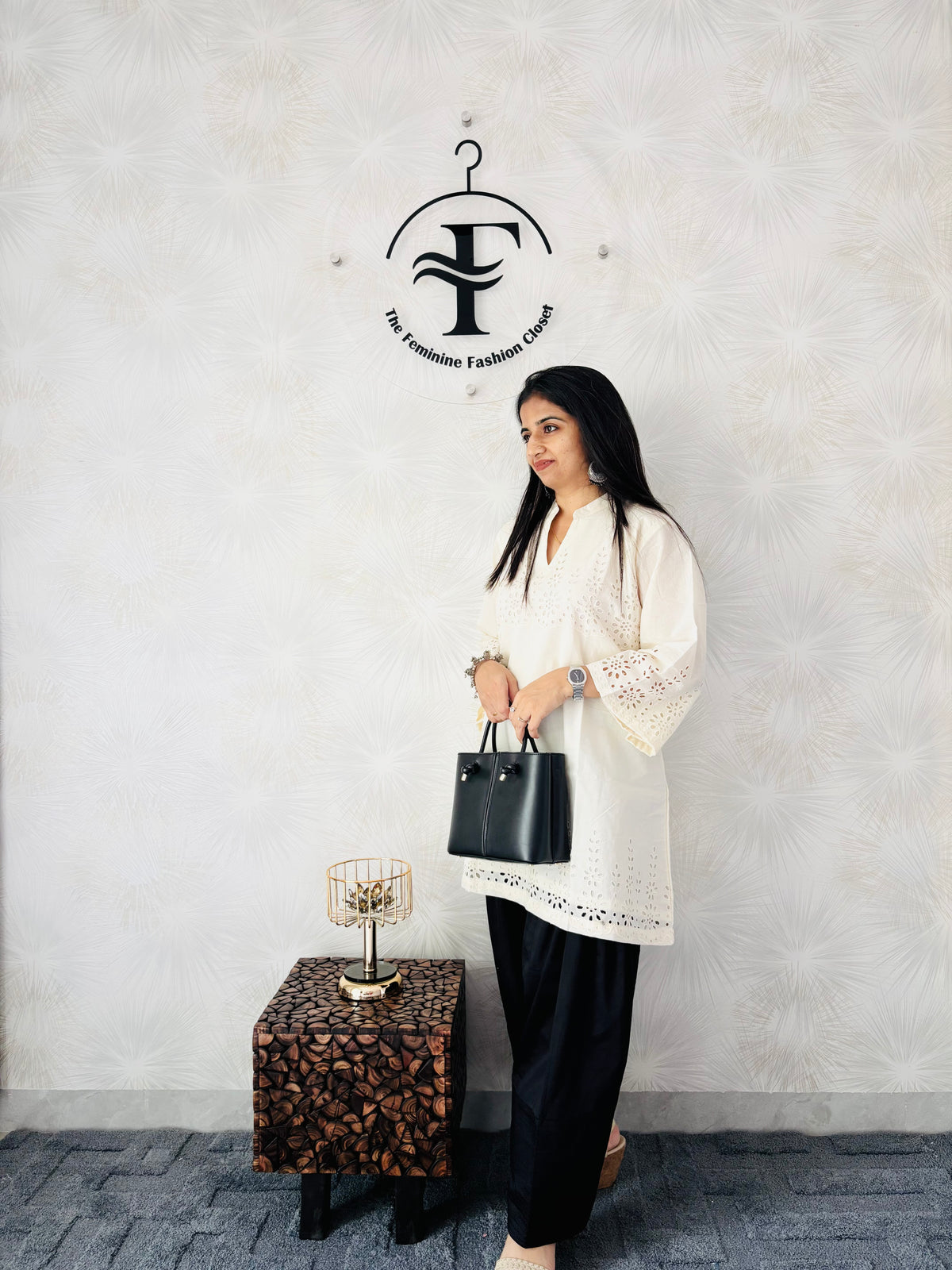 Calm Cream Kurti