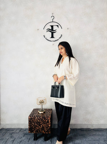 Calm Cream Kurti