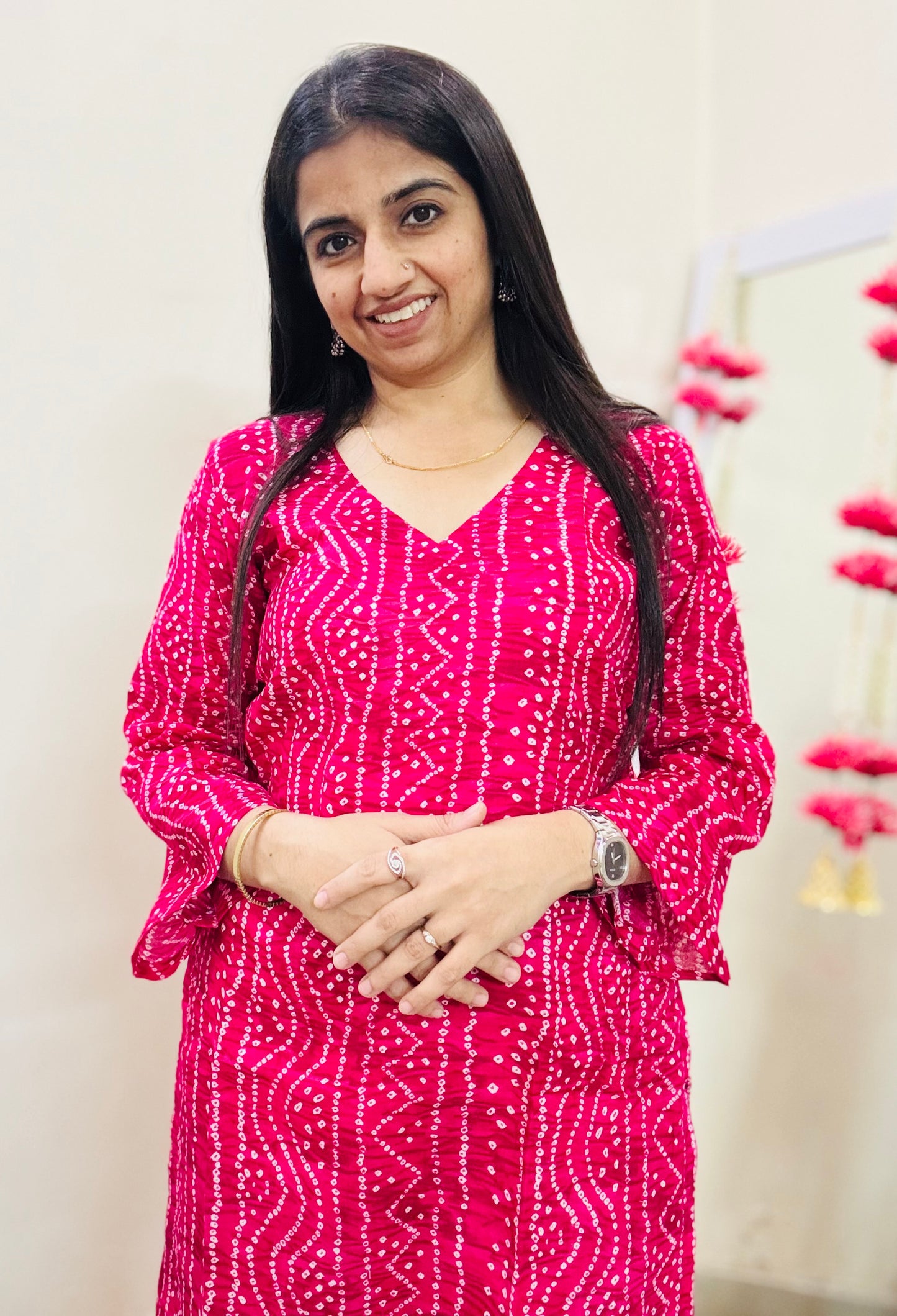 Pink Spark Kurta Set