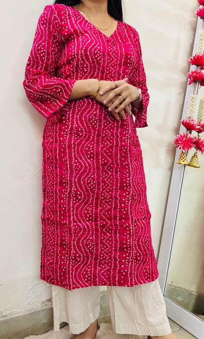 Pink Spark Kurta Set