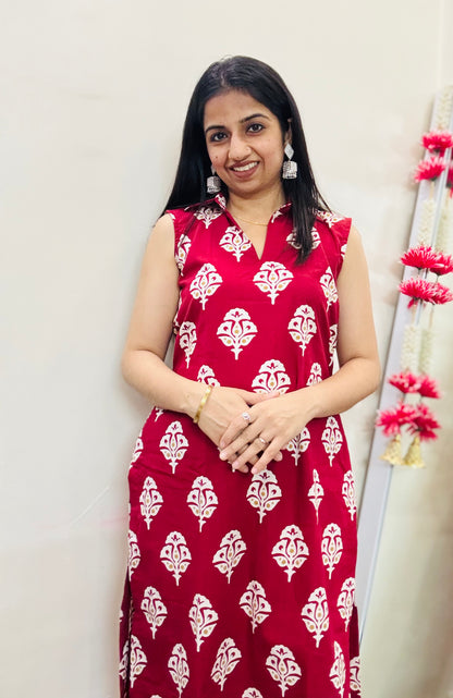Maroon Charm Kurta Set