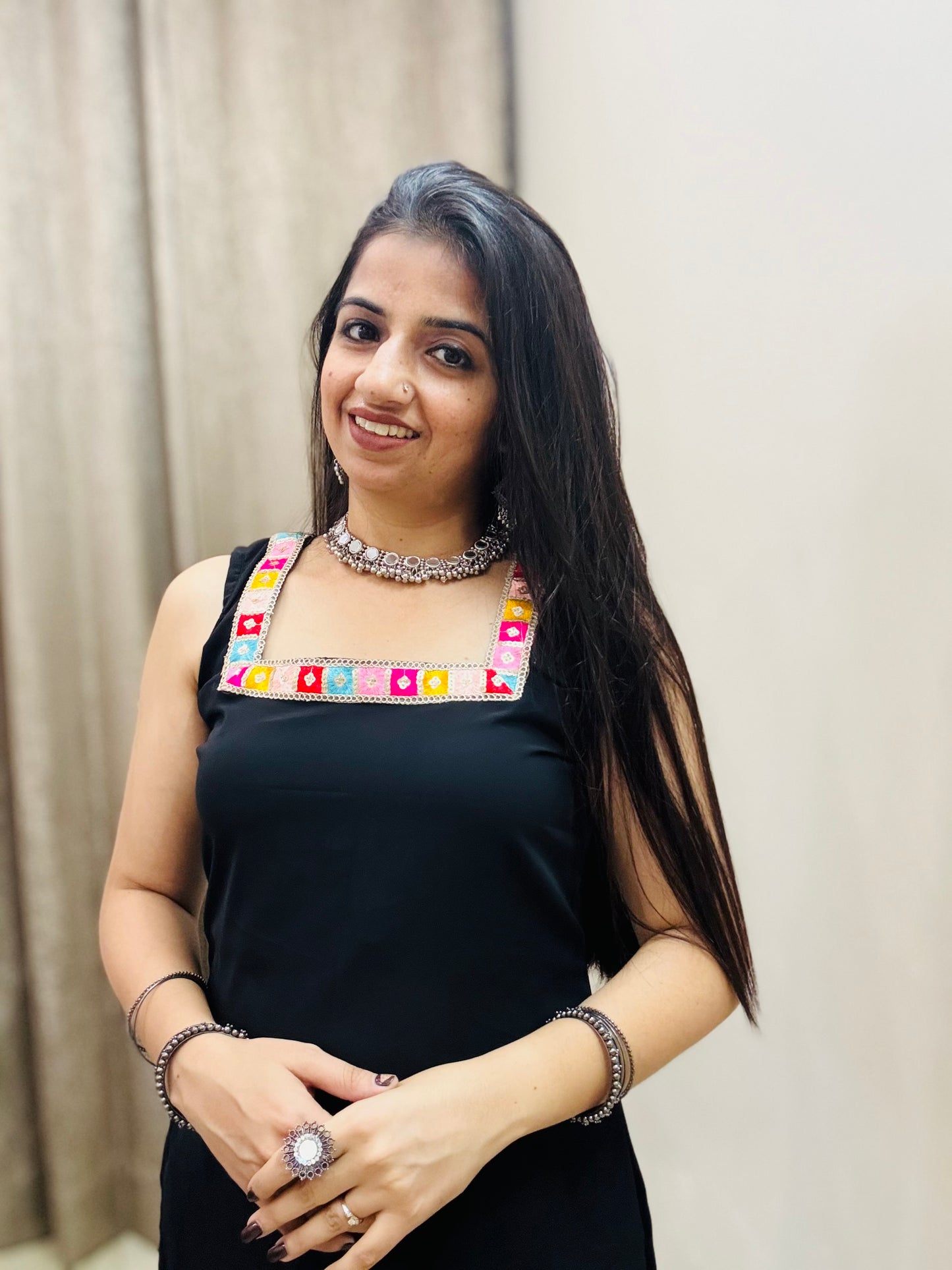 Rangrez Black Kurti