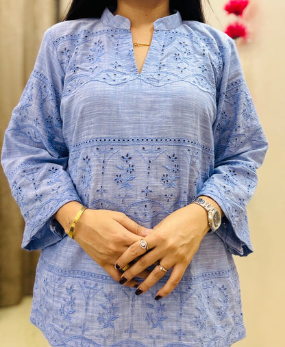 Denim Dazzle Kurti