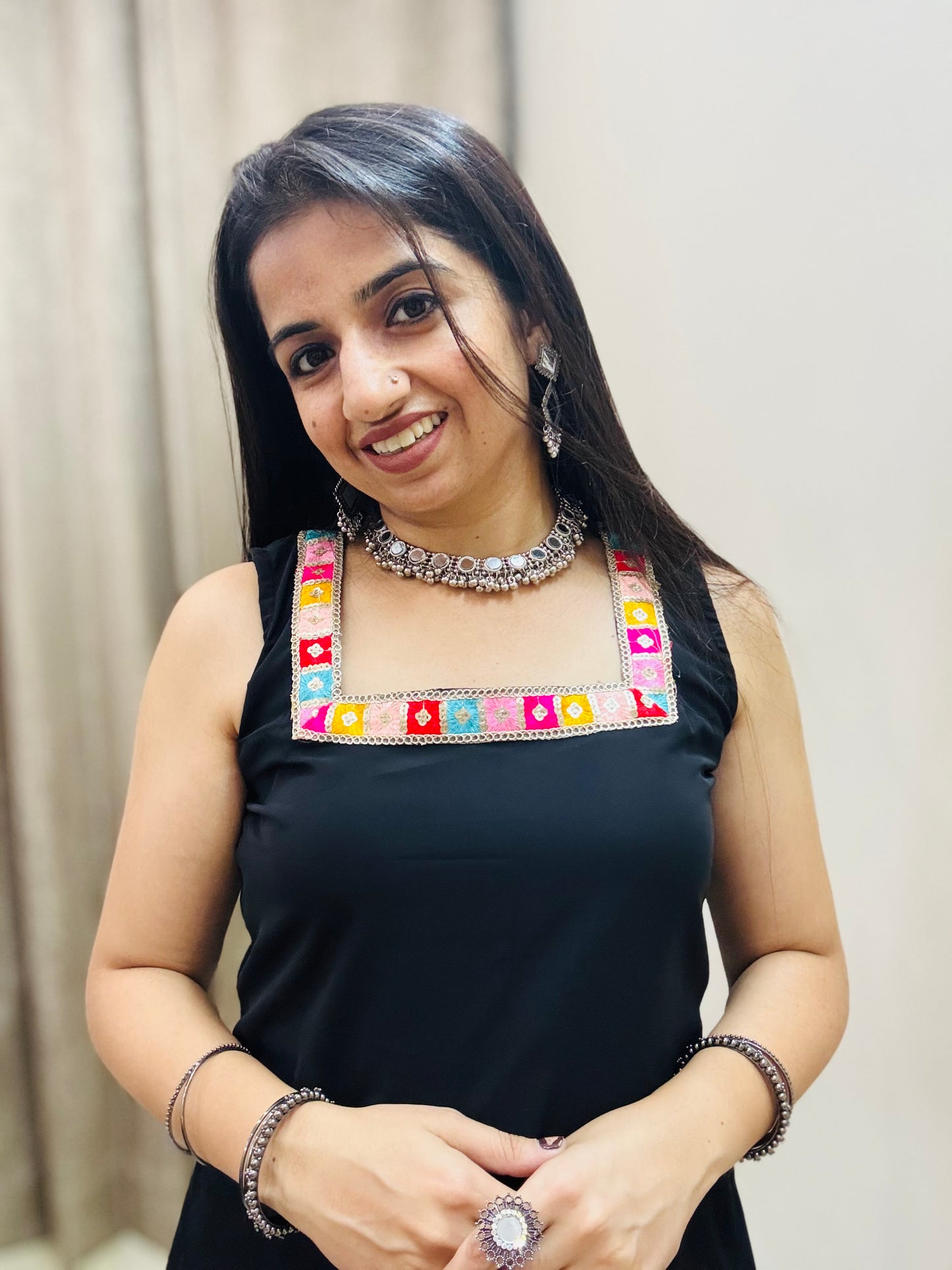 Rangrez Black Kurti