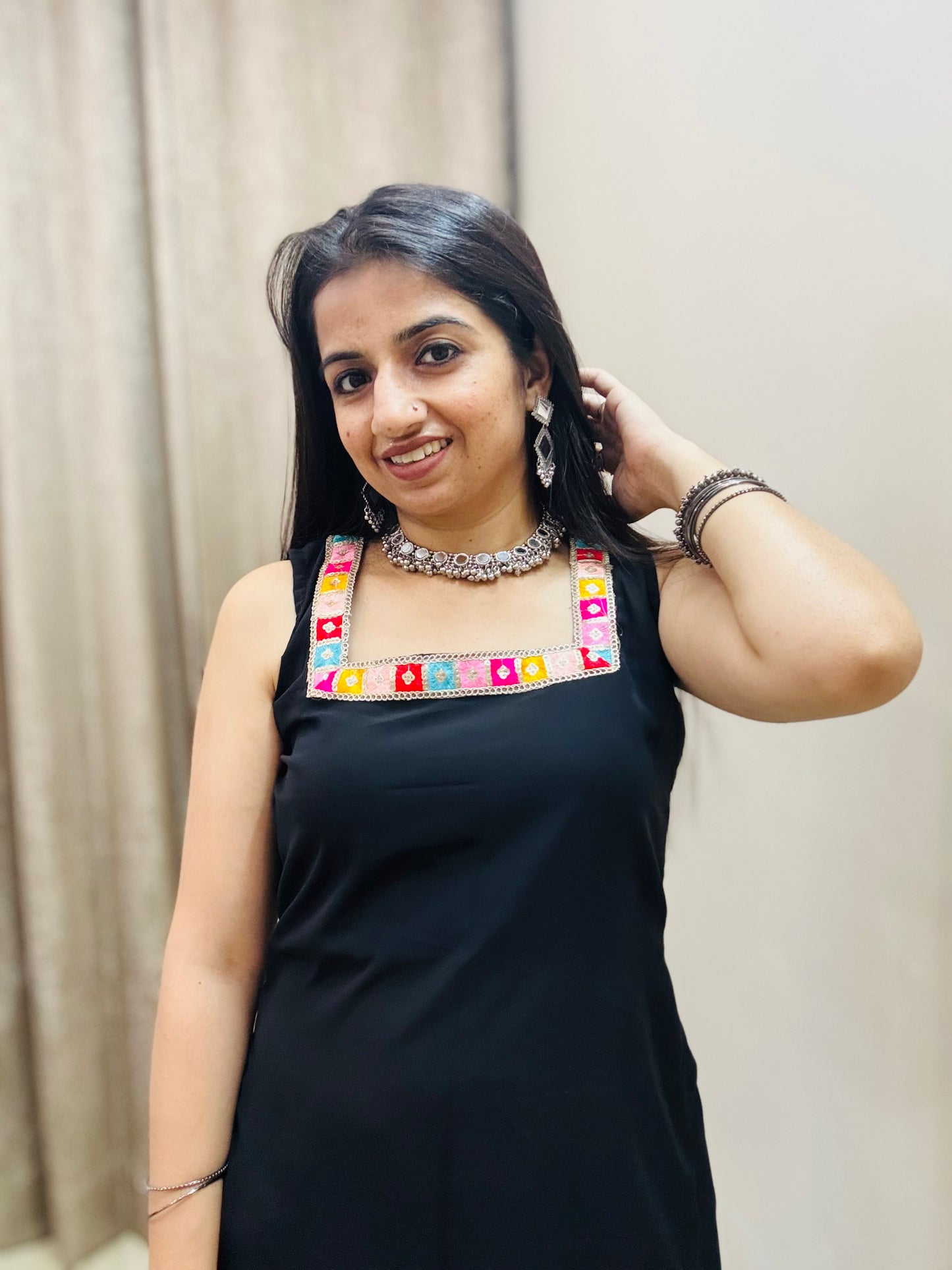 Rangrez Black Kurti