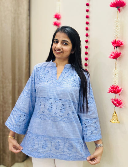 Denim Dazzle Kurti