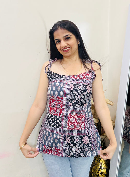 Strap Serenity Kurti Top