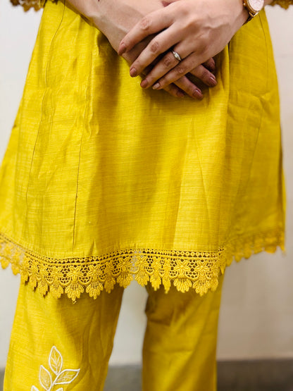Golden Bloom Co-ord Set