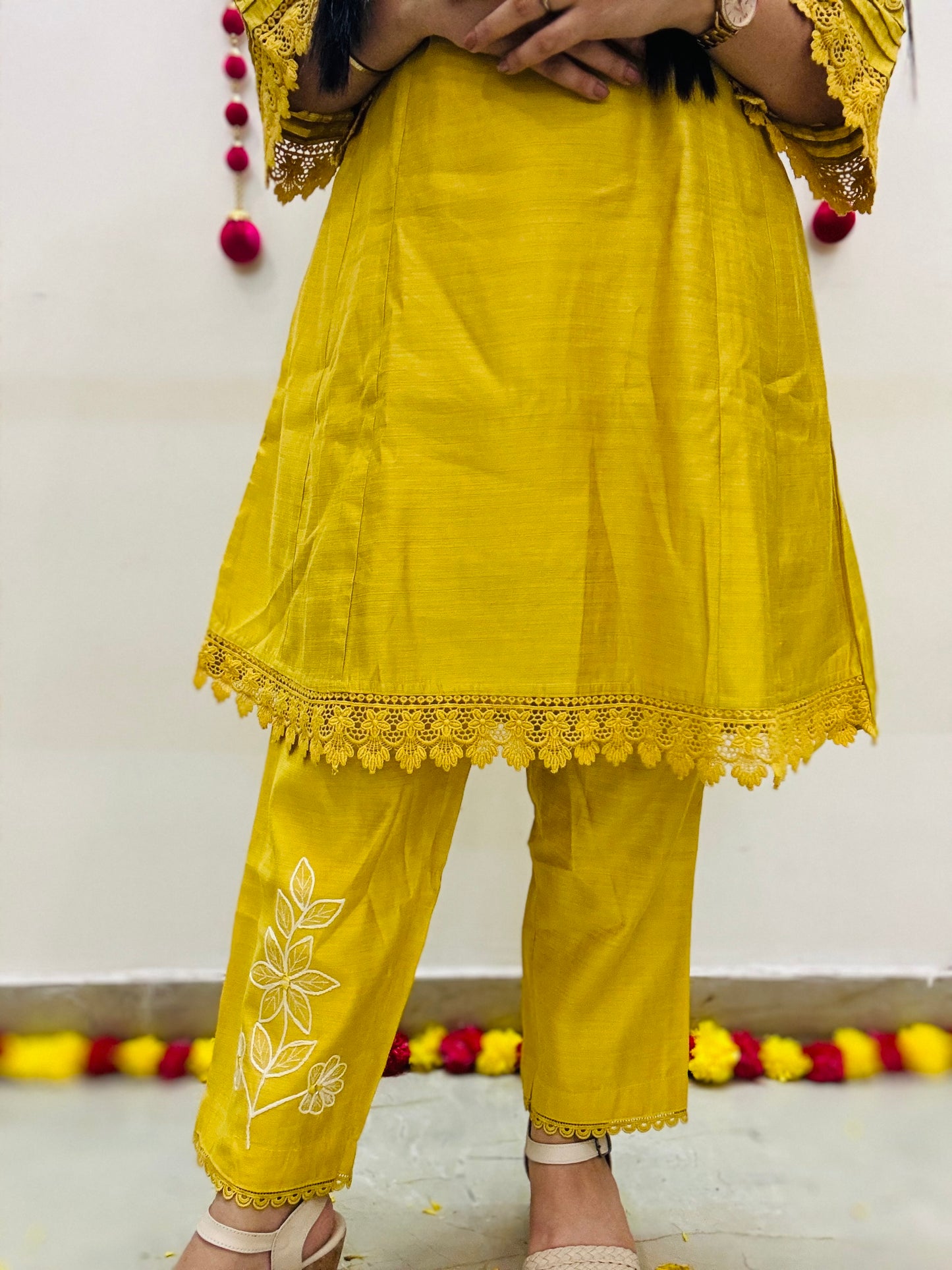 Golden Bloom Co-ord Set