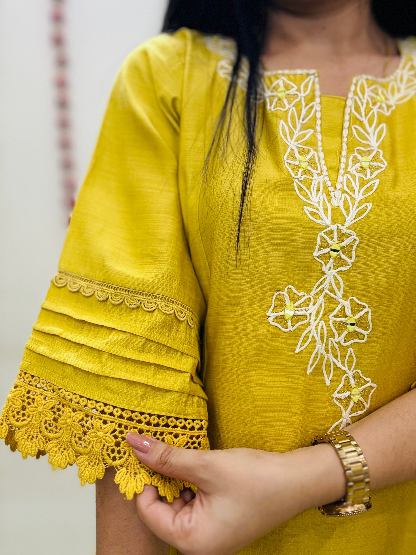Golden Bloom Co-ord Set