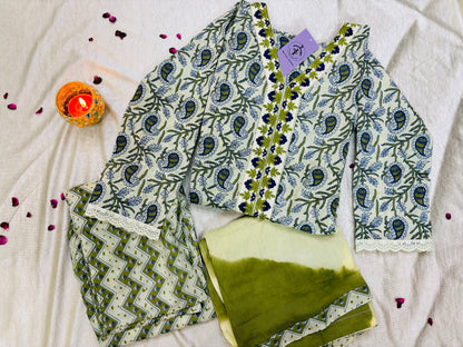Green Blossom Suit Set