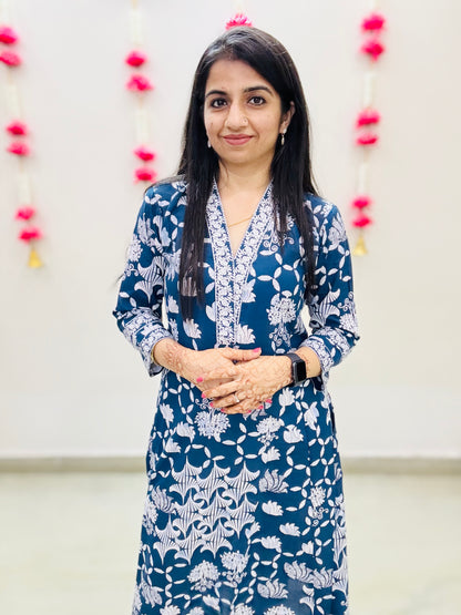 Azure Breeze Kurti