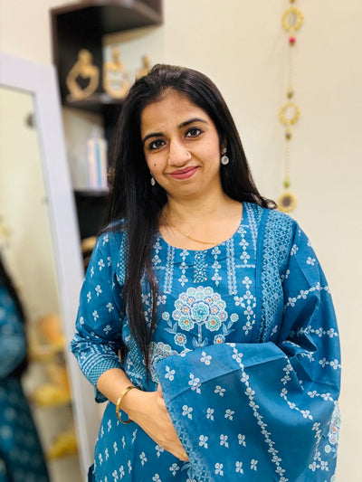 Aqua Petal Grace Suit Set