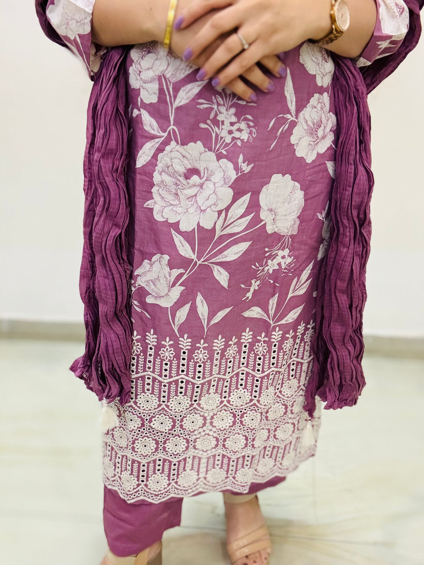 Mauve Blossom Suit Set