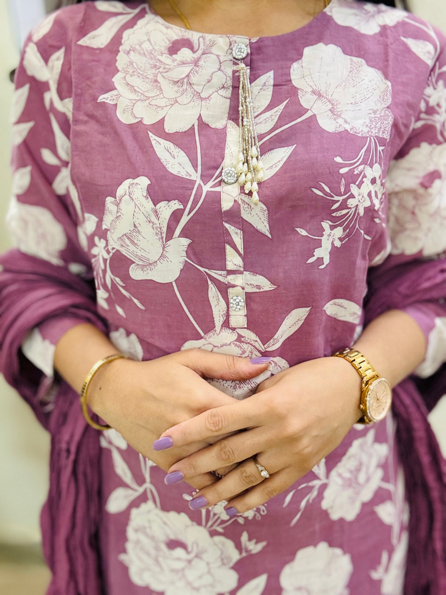 Mauve Blossom Suit Set