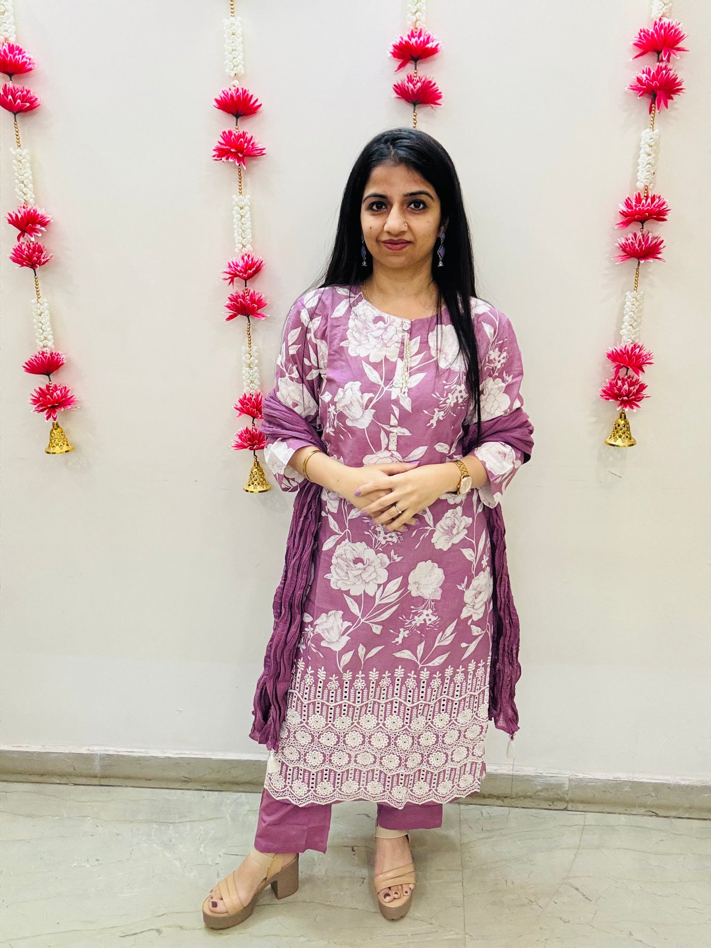 Mauve Blossom Suit Set