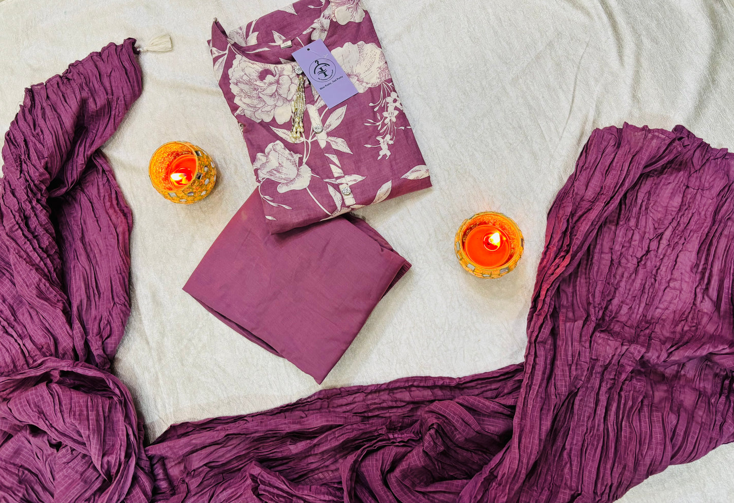 Mauve Blossom Suit Set