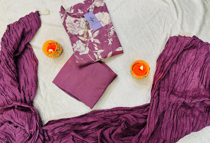 Mauve Blossom Suit Set