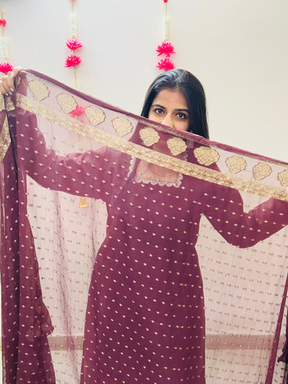 Silk Mocha Suit Set