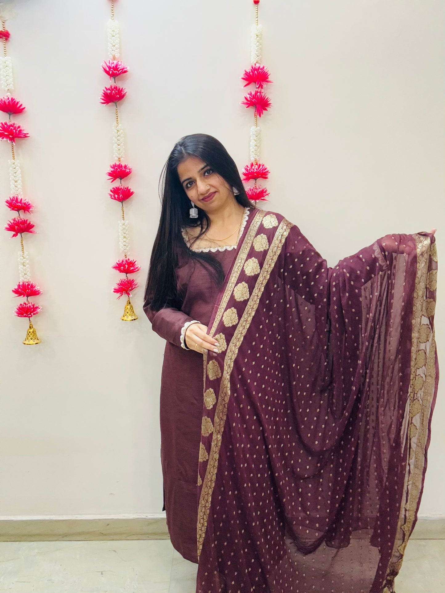 Silk Mocha Suit Set