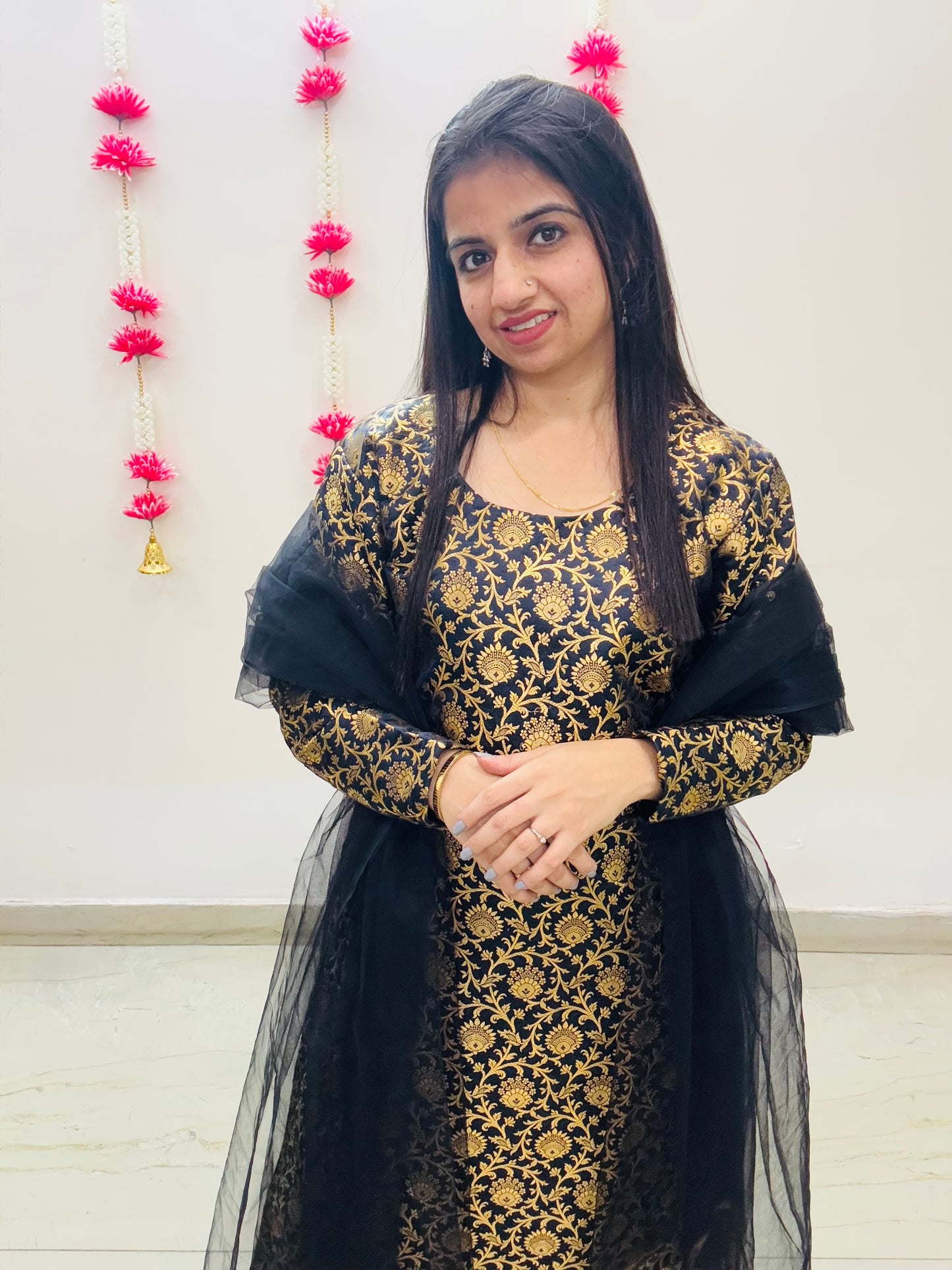 Black Gold Charm Suit Set