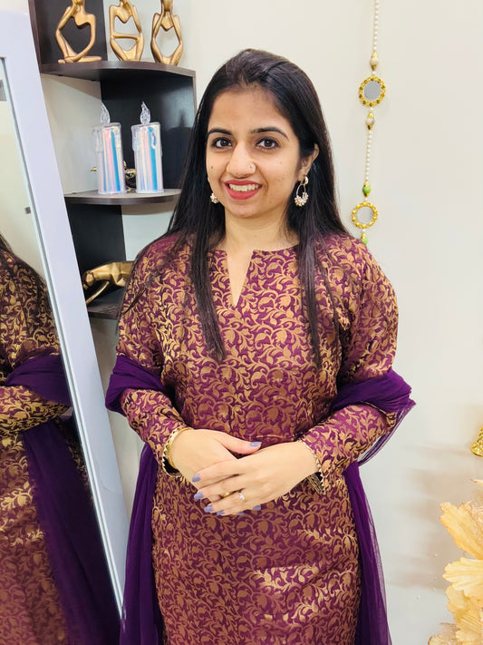 Brocade Bliss Suit Set