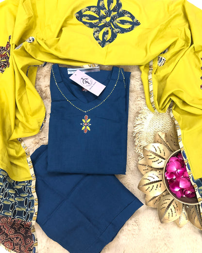 Blue Harmony Palazzo Set