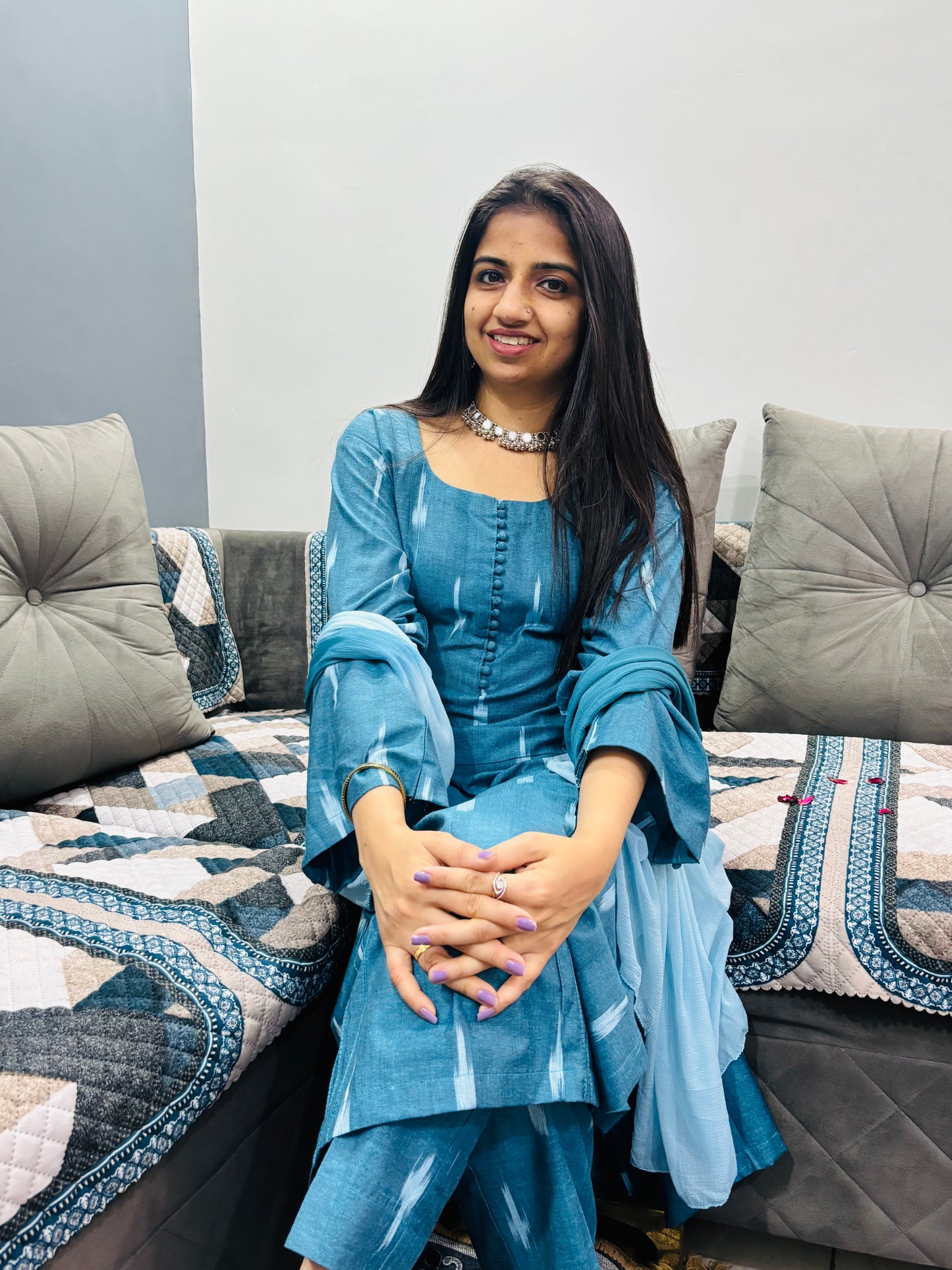 Ruhani Ikat Suit Set