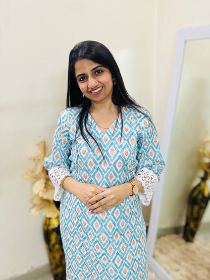 Noor-e-chikan Kurta Set
