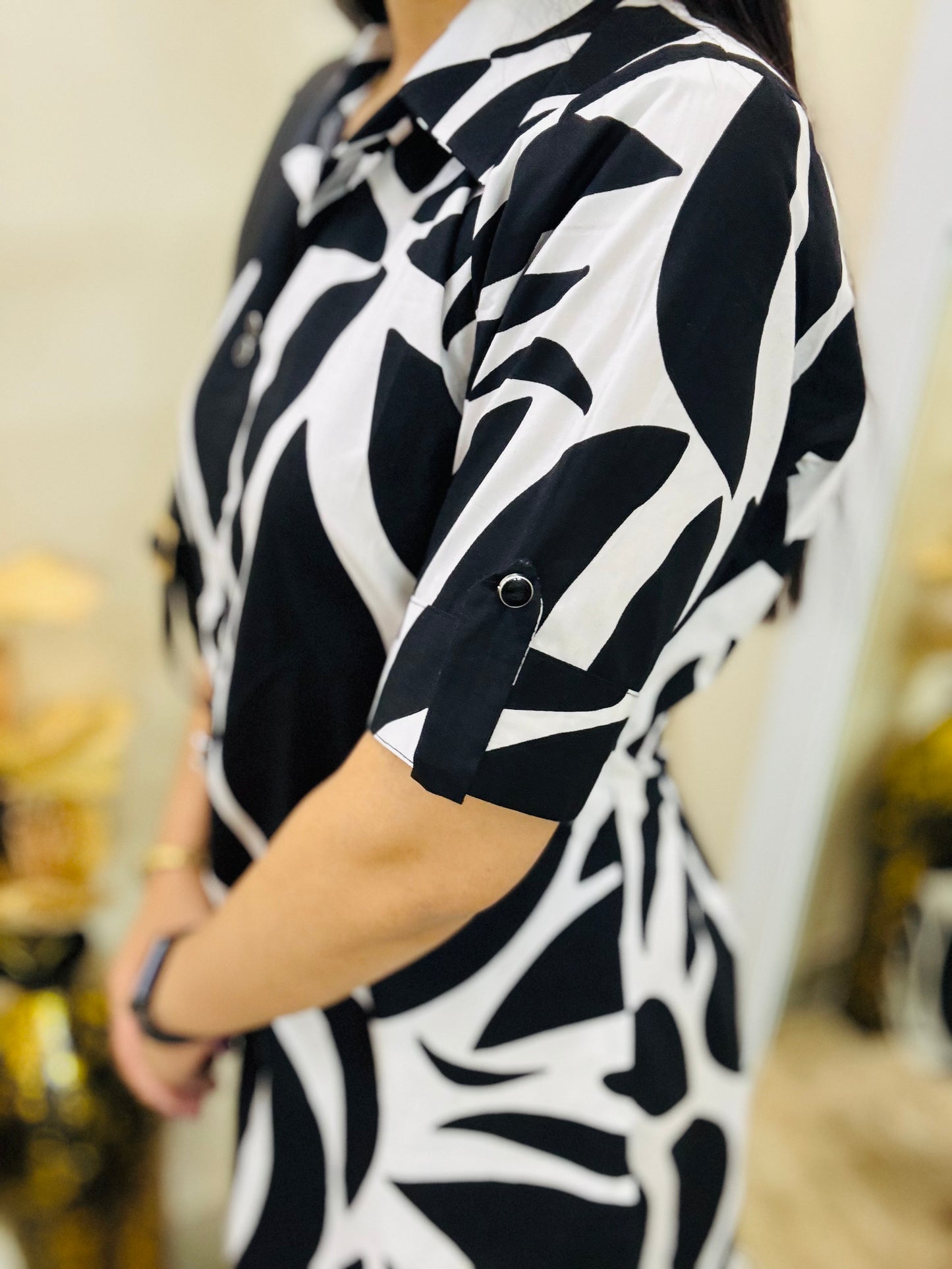 Smoke and Snow Shirt Dress