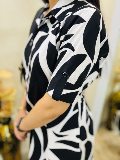 Smoke and Snow Shirt Dress