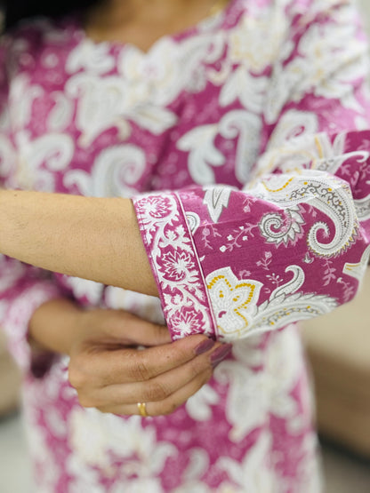 Blush Blossom Kurta Set