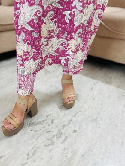Blush Blossom Kurta Set