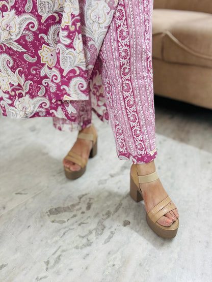 Blush Blossom Kurta Set
