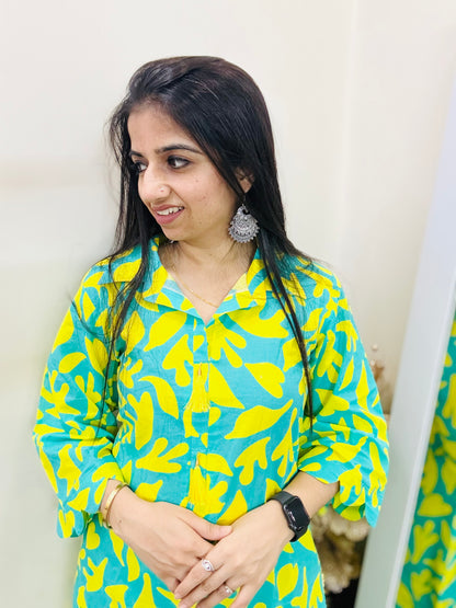 Lemon Leaf Co-ord Set