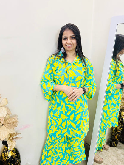 Lemon Leaf Co-ord Set