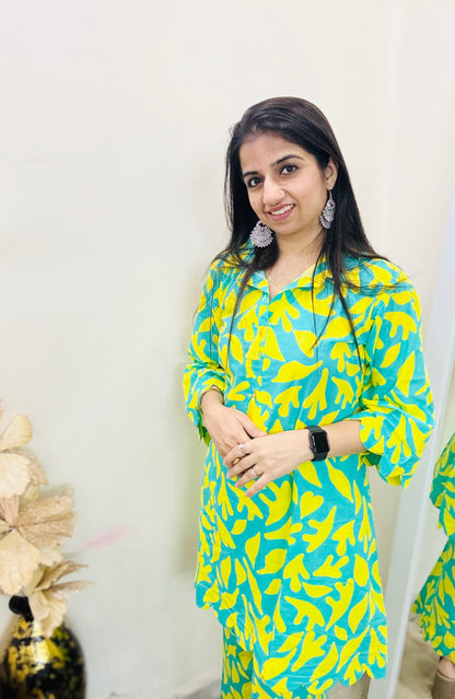 Lemon Leaf Co-ord Set