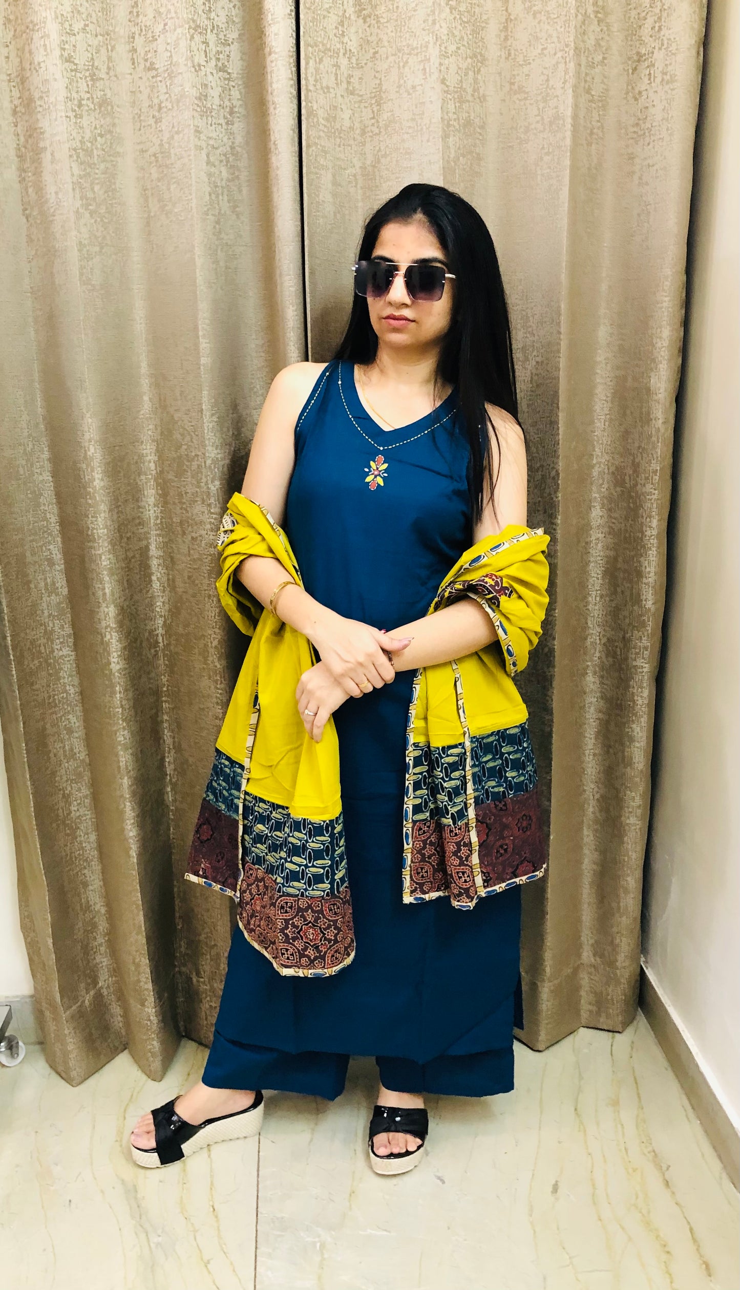 Blue Harmony Palazzo Set