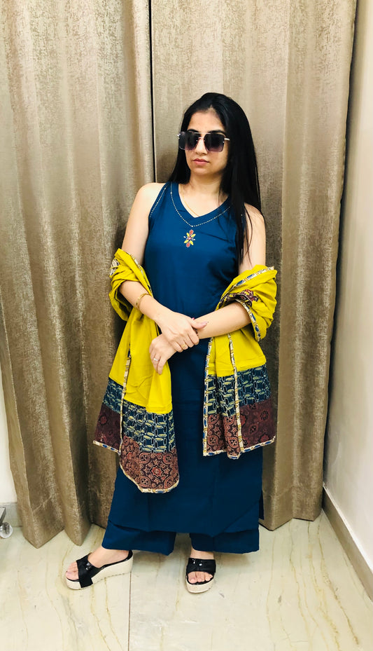 Blue Harmony Palazzo Set