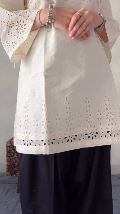Calm Cream Kurti